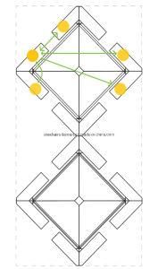 Customized Medium Back Eight Seat Reusable Economic Table Desk