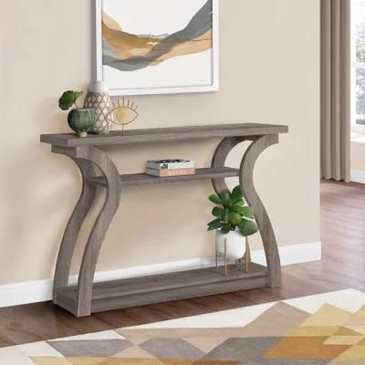 Dark Taupe Violet Hall Console Table Desk