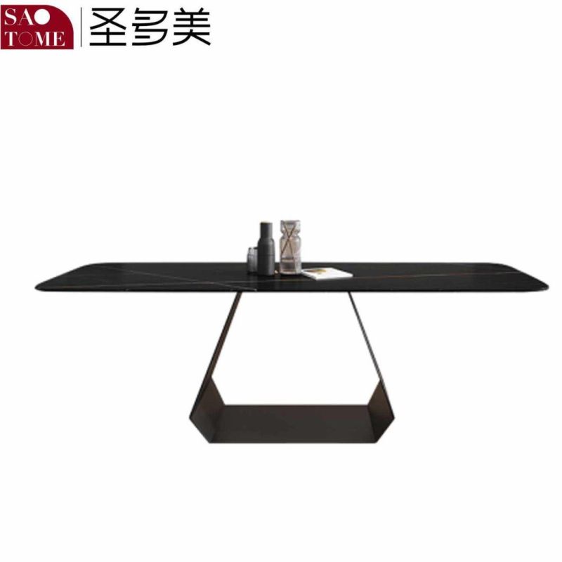 Modern Living Room Dining Room Furniture U-Shaped Steel Plate Dining Table