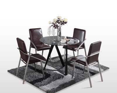 OEM Modern Stainless Steel Dining Table with Marble Table Top
