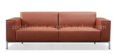 MID Century Modern and Scandi Design Fome Office Sofa Nordic PU Leather Sofa Living Room Furniture