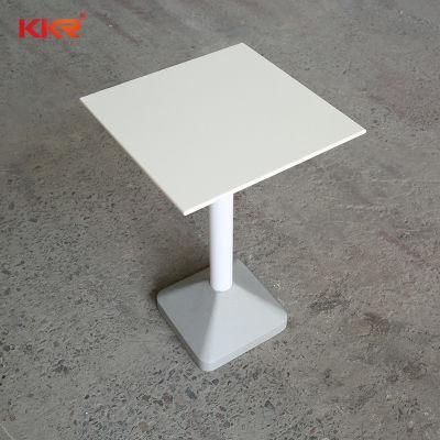 Small White Artificial Stone Solid Surface Table Dining Table