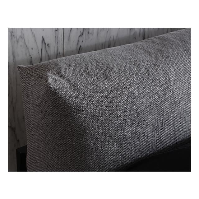Modern and Simply Ash Solid Wood Frame with Fabric Bed Furniture for Bedroom