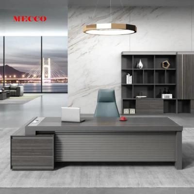 Hot Sale MID-East Style Design L Shaped Computer Desk MFC Modern Executive Office Table