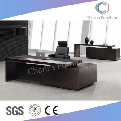 Modern Furniture Office L Shape Executive Table with Side Table (CAS-MD18A93)