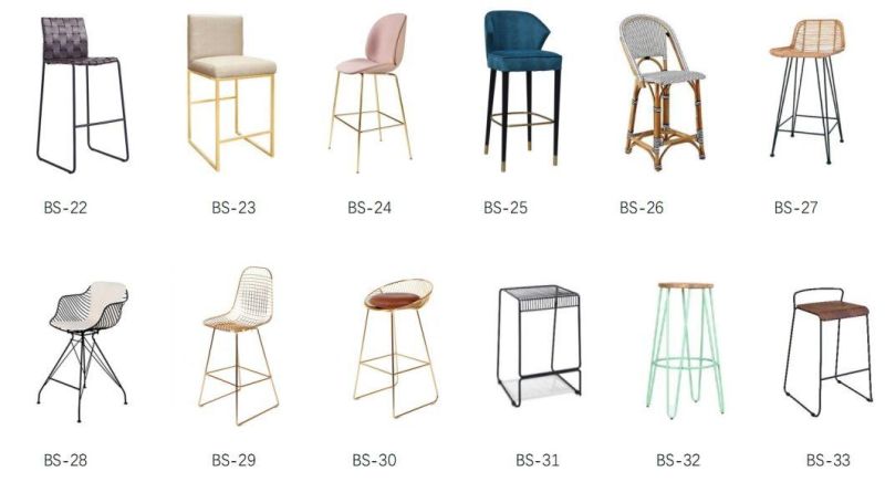 Modern Commercial Restaurant Furniture High Bar Stool Chair