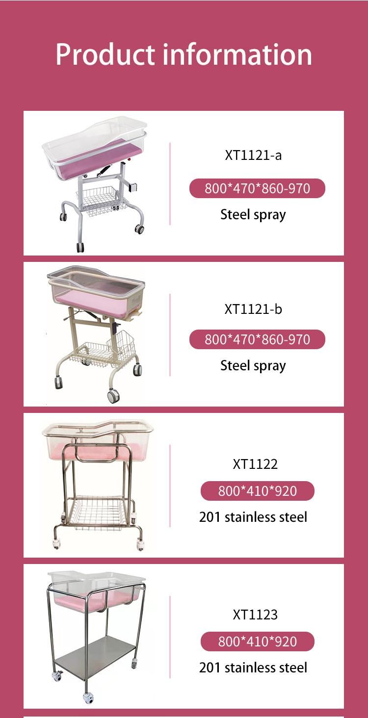 Stainless Steel Modern&Durable Baby Used Infant Baby Cot