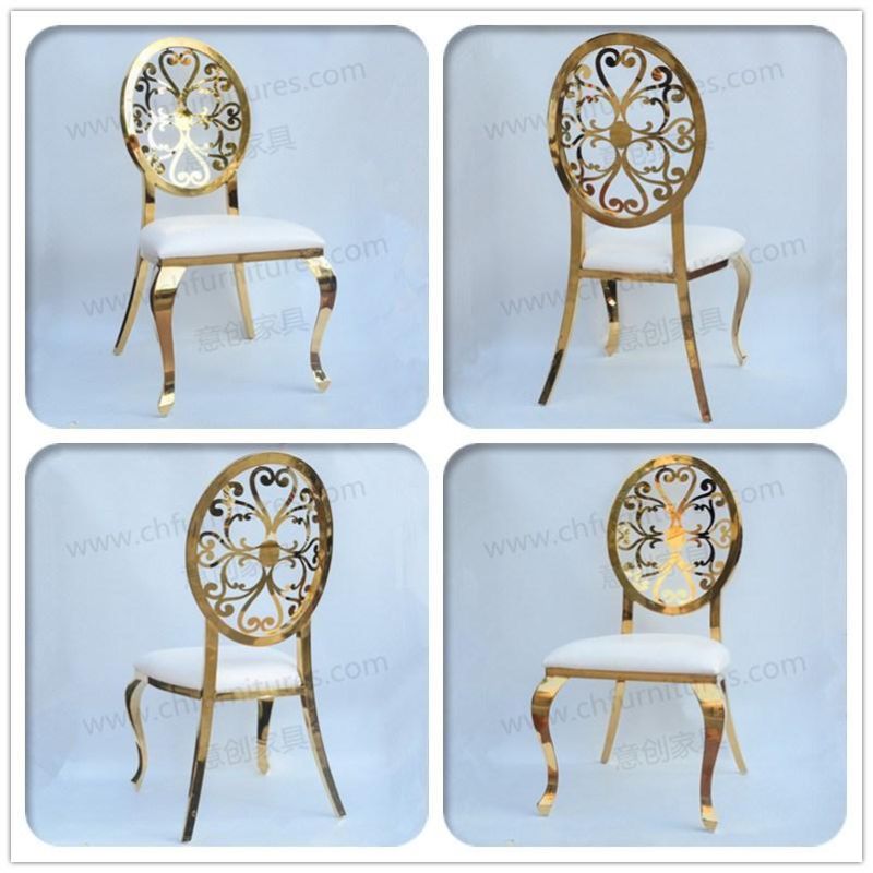 Luxury Infiniti Stainless Steel Chair for Wedding Banquet Hall Yc-Ss35