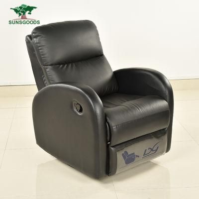 Modern Designs Black Leather Home Theater Multifunctional Push Back Electric Recliner Sofa