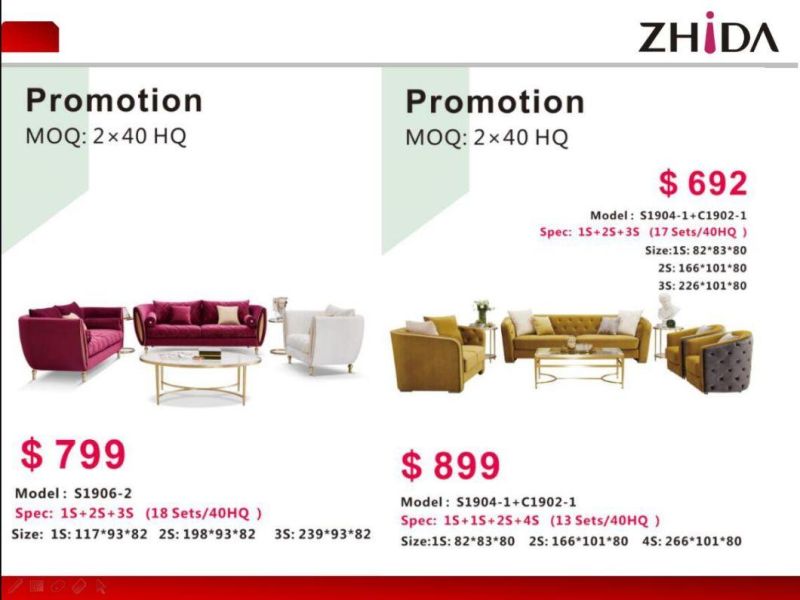 Modern Fabric Sofa Set L Shape Sofa From Zhida