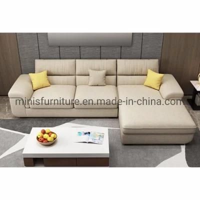 (MN-SF76) Italy Modern Design Simple Home Furniture Fabric L Shape Sofa