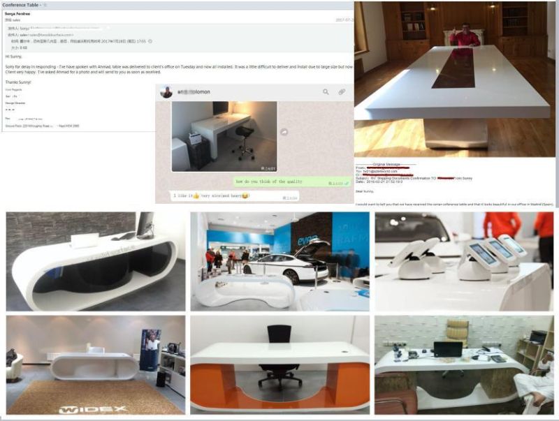 Made in China Front Google Desk 2017 Modern Office Furniture Executive Desk Stone Office Desks