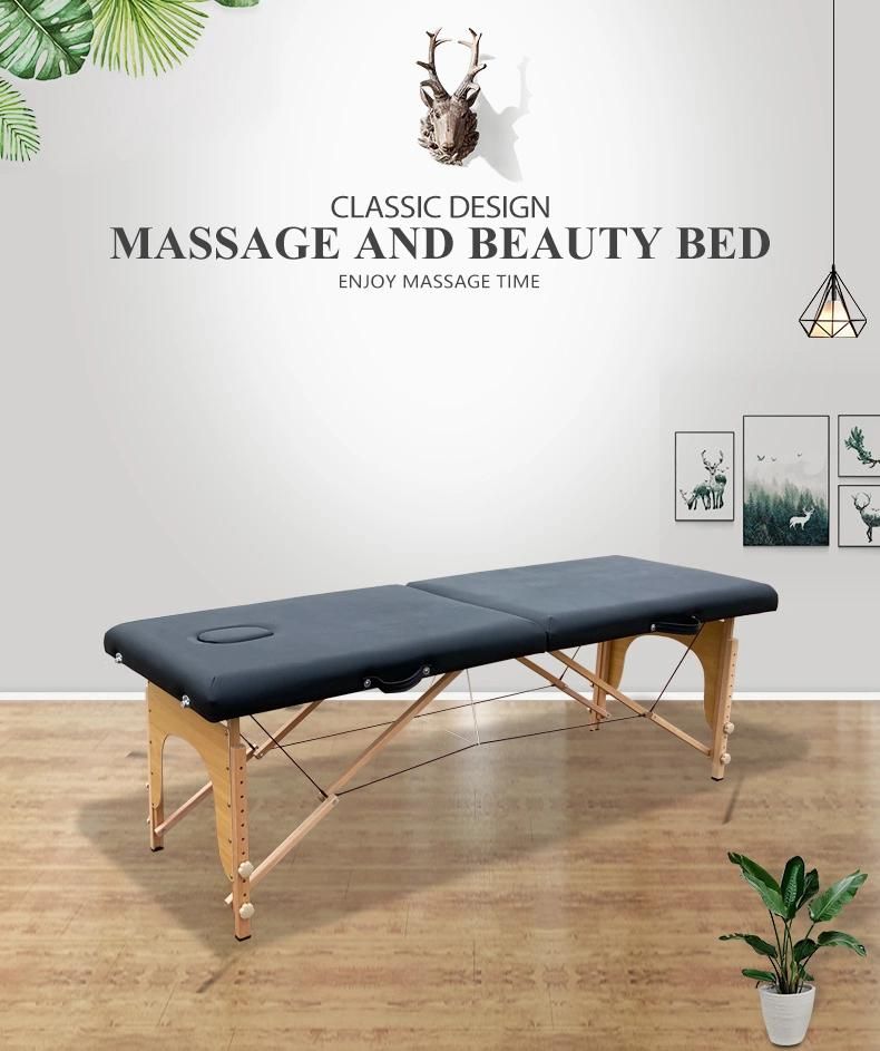 Beauty Portable Salon Equipment Modern SPA Full Body Folding Pedicure Facial Massage Treatment Bed Massage Tables & Beds
