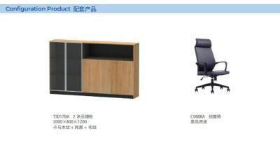 High Quality Desks Executive Melamine MDF Laminated Particle Office Furniture with Storage Cabinet CEO Director Manager, Staff Computer Desk
