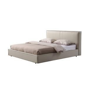 Modern Classic Design Home Furniture Leather Upholstered Double Bed