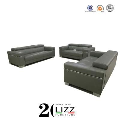 Modern Wood Furniture Soft Imitation Leather Sectional Sofa