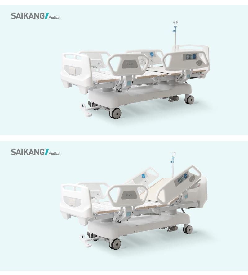 Sk002-9 Modern Hospital Sick Room Beds with Guard Rails