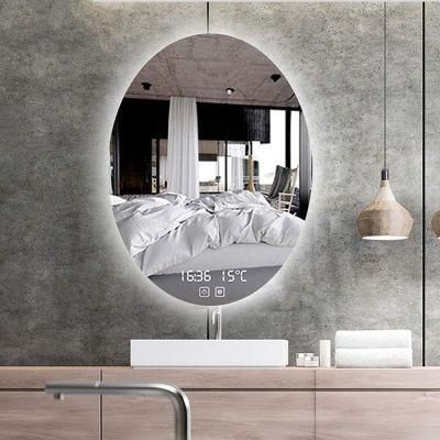 Hot Seller Oval Hotel Washroom Bathroom LED Backlit Light Mirror