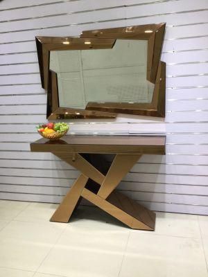 Wholesale Dubai Style Mirror Console Table Glass Furniture Agos