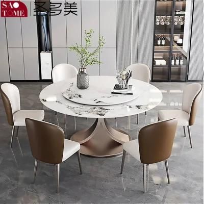 Dia120cm, Dia130cn, Dia150cm, Dia160cm Set 6 Seater Marble Dining Table