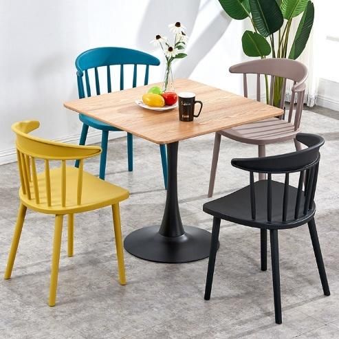 Home Furniture PP Dining Chair Polypropylene Armless Plastic Chair