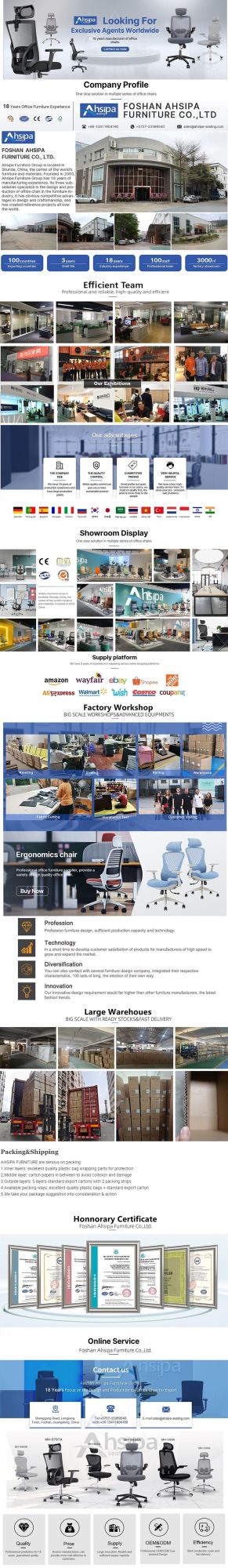 High Quality Mesh Type Ergonomic Office Chair From China Mingle Furniture