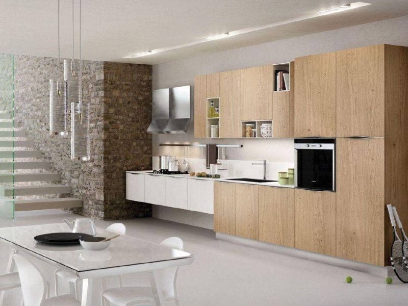Modern High Gloss Lacquer Melamine Kitchen Cabinet