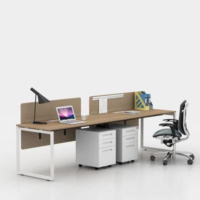Simple Style Steel Frame Design Modern 2 Person Office Desk