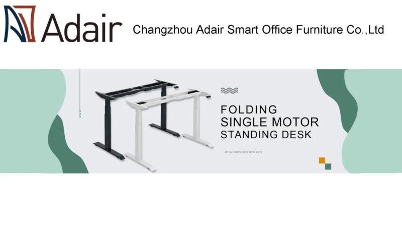 120 Angle V-Shape Three Motors Height Adjustable Electric Standing Desk Office Frame