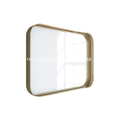 24&prime;&prime;*30&prime;&prime; Rectangle Black Golden Wall Mounted Bathroom Mirror Vanity Mirror