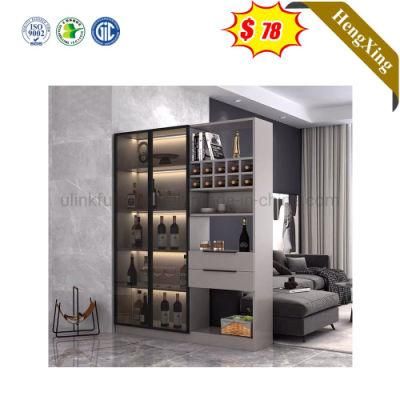 Modern Chinese Wine Display Small Bookcase MDF Home 2 Glass Doors Living Room Furniture
