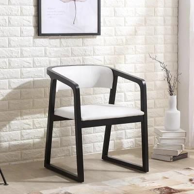 Nordic/Scandinavian Hotel Furniture Dining Room Chair for Restaurant Leather Seat