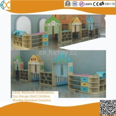 China Wholesale Kindergarten Toy Storage Shelf Children Wooden Preschool Furniture
