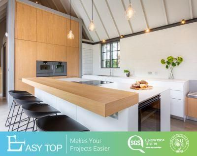 Luxury Modern Design Pantry Wood Grain Modular Home Storage Kitchen Cabinets Furniture