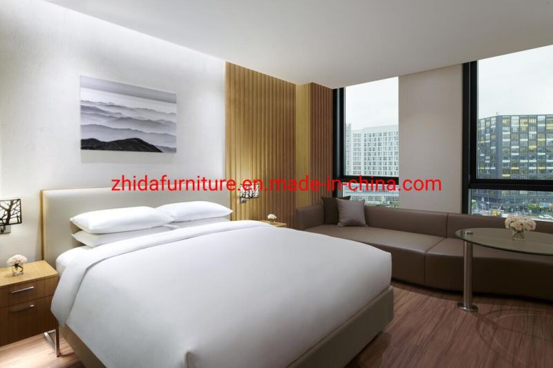 Saudi Arabia Modern 5 Star Commercial Resort Hilton Hotel Apartment Furniture Living Room Bedroom Wooden King Size Bed