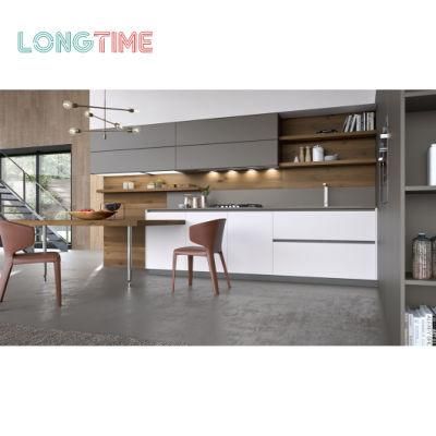 Custom Design Melamine Finish Apartment Home Kitchen Cabinets