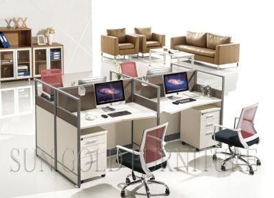 Modern Office Partition for 4 Persons Office Furniture Work Cubicle Partition Workstations