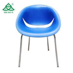 Simple Cheap Dining Room Furniture Plastic Egg Chair with Stainless Steel Legs