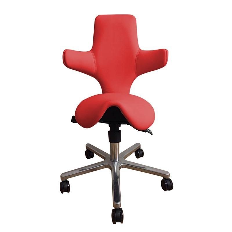 PU Leather Saddle Seat Ajustable Salon Office Chair