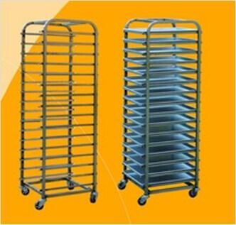 16 Tray 600*800mm Bakers Trollies Stainless Steel Kitchen Food Trolley for Sale