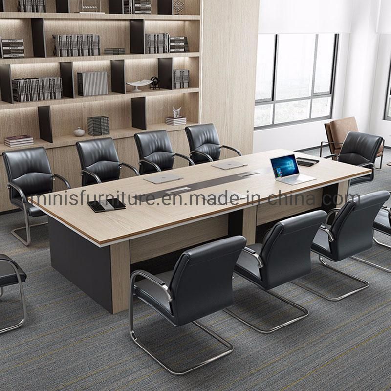 (M-CT372) Big Office Cofference Table Furniture in Stock with Bottom Cabinet