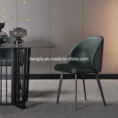 Modern Luxury Home Furniture Set Metal Base Leisure Dining Chairs
