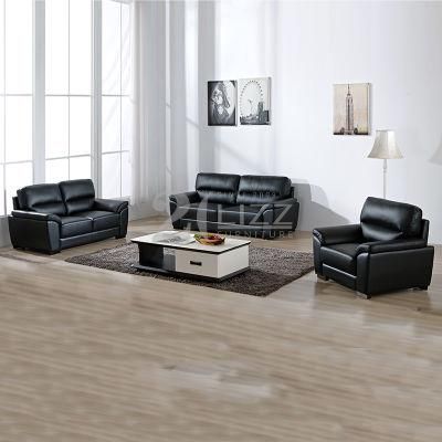 Promotion Cheap Living Room Furniture Top Grain Genuine Leather Sectional 1+2+3 Sofa