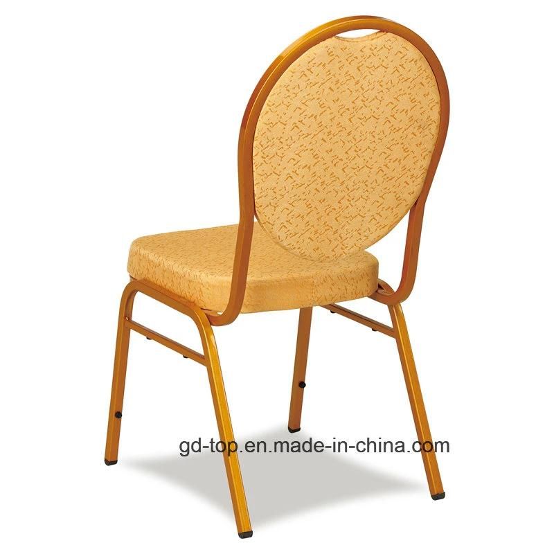 Top Furniture Foshan Factory Elegant Aluminum Round Back Banquet Furniture Banquet Chair