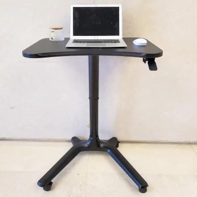Office Furniture Movable Gas Lift Height Adjustable Standing Laptop Table