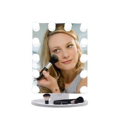 Beauty Makeup Mirror 12 Dimmable LED Bulbs for Personal Care