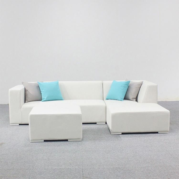 Modern Style Cloth Art Hotel Corner L-Shaped Home Sofa