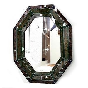 Rectangle Modern Silver Surface Full Length Mirror Gold Frame Mirror