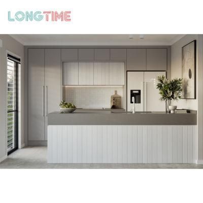 Factory Wholesale High Quality PVC Finish Simple Style Pantry Kitchen Cabinet