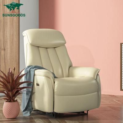 Luxury Classic European Design China Modern Style Leather Reclining Sofa